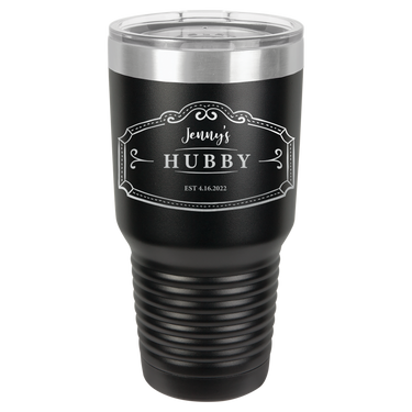 Hubby Anniversary 30oz Ringneck Tumbler